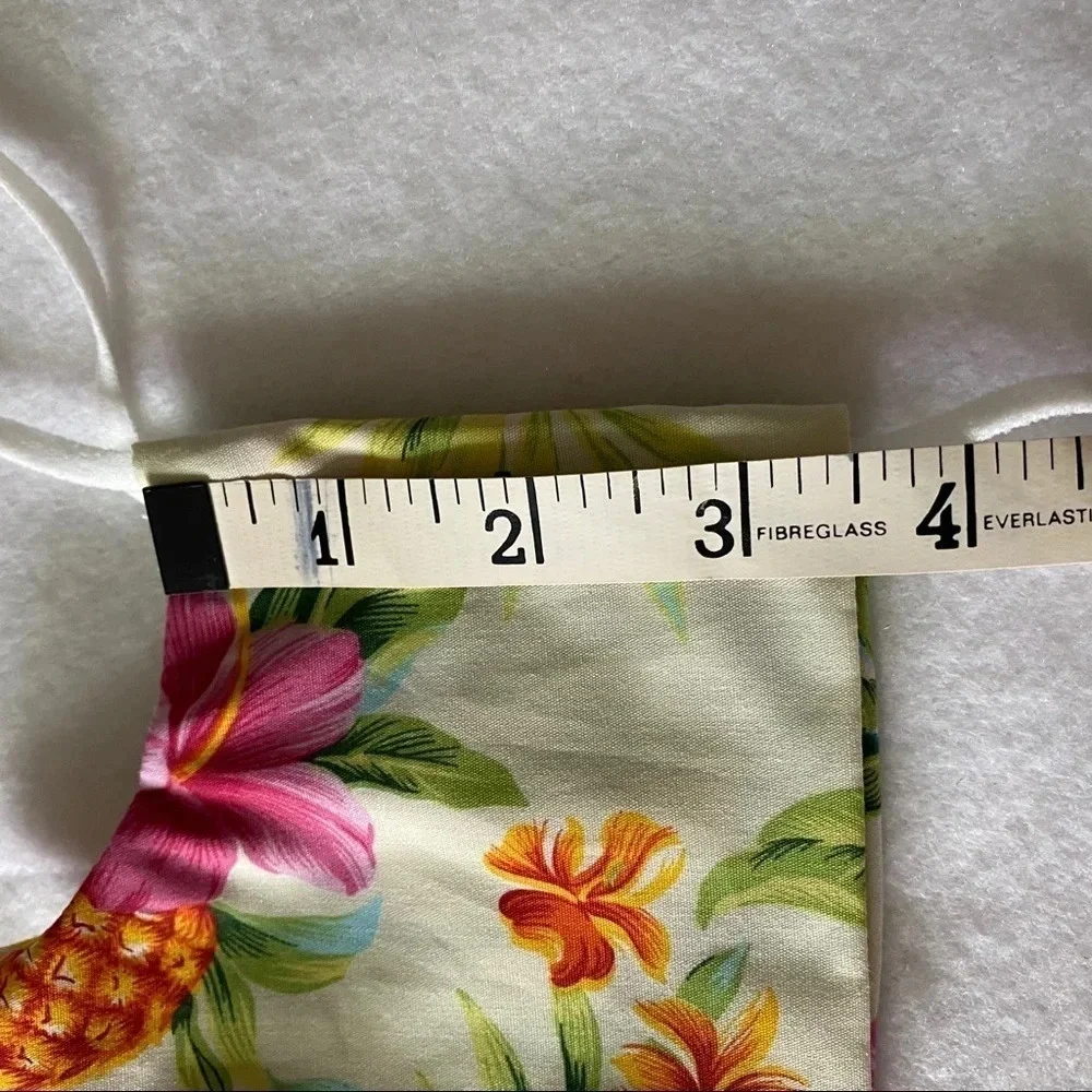 Set of 2 Aloha Print Cloth Cotton Face Masks Flora